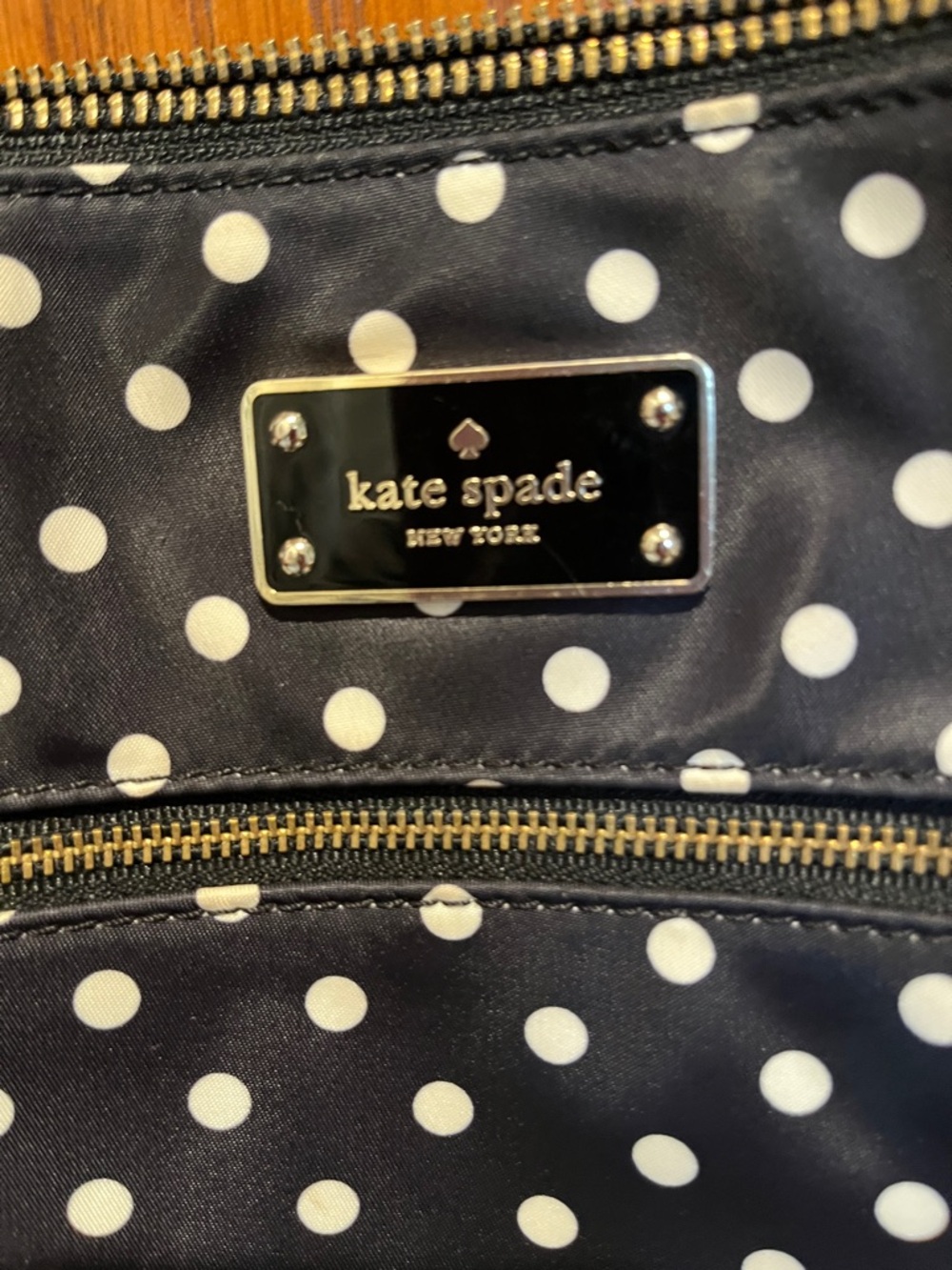 kate spade Black and White Polka Dot Crossbody Bag - Picture 4 of 10